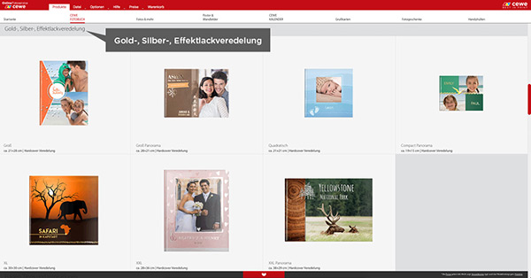 Veredelung Cewe Fotobuch Cover Colorfotoservice Ch