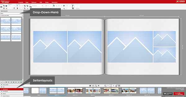 Seitenlayout Fur Das Cewe Fotobuch Verwenden Colorfotoservice Ch
